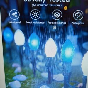 Brightown 25 Outdoor Waterproof LED Lights With Stakes